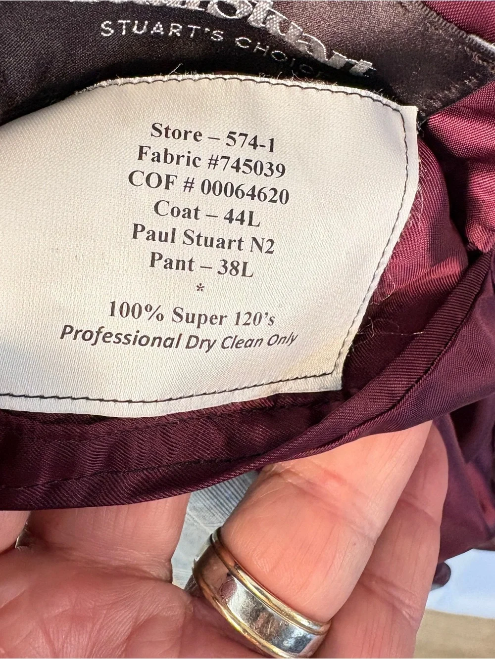 Paul Stuart Stuart’s Choice Gray Glen Plaid Super 120s Wool Blazer 44L